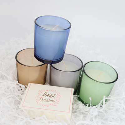 2022 Aroma Home Đơn giản đầy màu sắc Thủy tinh Sáp thơm Nến thơm