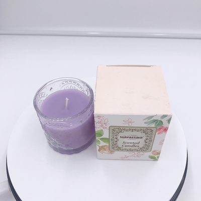 SGS Organic Purple Essential Oil Aroma Home Candle Tặng kèm Hộp quà 120g