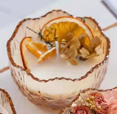 Sáp đậu nành Thủ công Nến thơm 10 Oz Lọ nến với trang trí hoa khô
