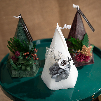 Tùy chỉnh Nến thơm Xmas Giáng sinh Cây thông Noel Bộ quà tặng 2pk
