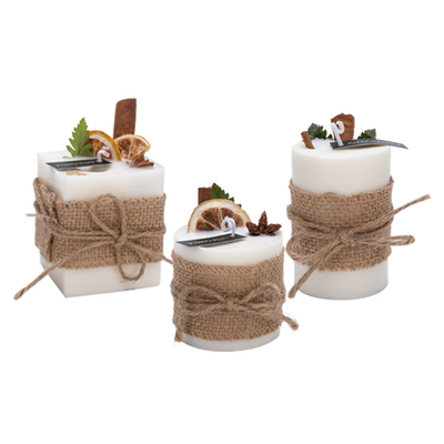 OEM Pillar Vegan đậu nành Sáp thơm Nến thơm 10,5 Oz Hình vuông