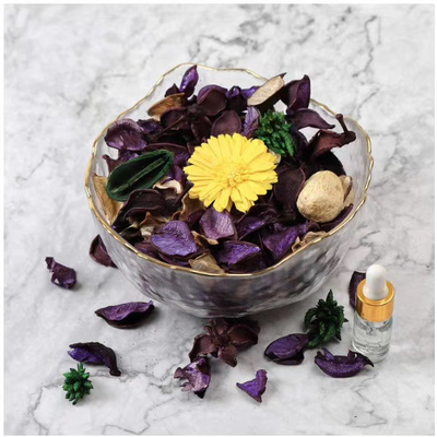 Cánh hoa khô làm thủ công Thơm Aroma Potpourri Sachet Túi 90g