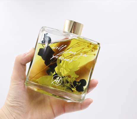 Bộ khuếch tán Aroma Reed Chai vuông 180ml Bộ quà tặng sang trọng với hộp trắng