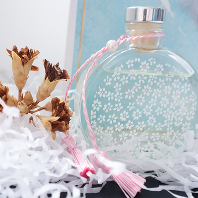Bộ khuếch tán Aroma Reed Bộ quà tặng sang trọng 130ml với nút màu hồng và hộp cứng
