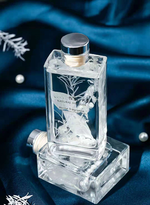 Bộ khuếch tán Aroma Reed Nước hoa vuông 150ml Bộ quà tặng sang trọng với hoa khô