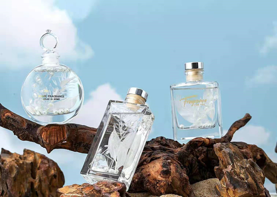 Bộ khuếch tán Aroma Reed Nước hoa vuông 150ml Bộ quà tặng sang trọng với hoa khô