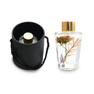 Hổ phách Patchouli Glass Reed Diffuser Bộ khuếch tán Mini Reed cho phòng tắm