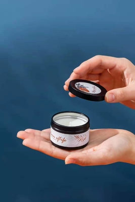 Aroma thơm Woodwick Thiếc có thể nến vàng đen cho du lịch