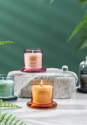 Bộ quà tặng nến bằng hương thơm mái vòm bằng kính Aroma Home Candle