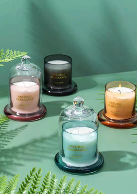 Bộ quà tặng nến bằng hương thơm mái vòm bằng kính Aroma Home Candle