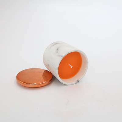 OEM thơm bằng đá cẩm thạch trắng Nến gốm thủ công cho Giáng sinh
