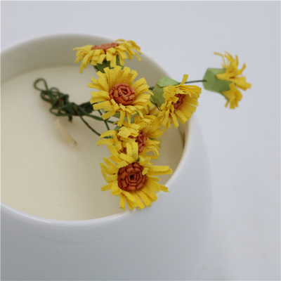 6oz Đơn giản Màu trắng Thiên nhiên Thiên nhiên Nến Dầu đậu nành Hũ đựng Dầu thơm