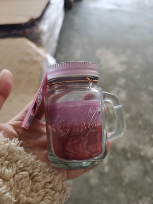 Aroma Home Soy Wax Dễ thương Mason Jar Nến thơm tùy chỉnh với tay cầm