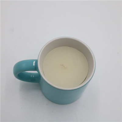 Aroma Home Tách Trà Tròn Màu Xanh Sáng Bóng Nến Gốm Sứ Thơm 5.5oz