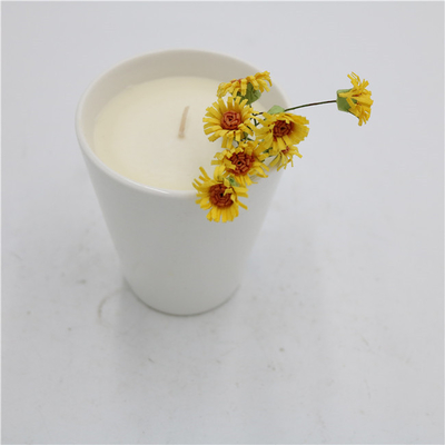 Hương thơm tại nhà Tách trà bằng gốm Nến đậu nành Thơm Mờ Trắng 7oz