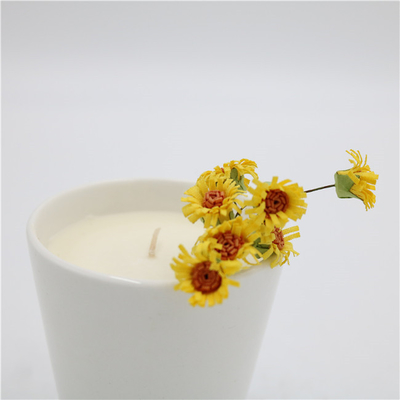 Hương thơm tại nhà Tách trà bằng gốm Nến đậu nành Thơm Mờ Trắng 7oz