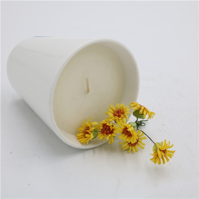 Hương thơm tại nhà Tách trà bằng gốm Nến đậu nành Thơm Mờ Trắng 7oz