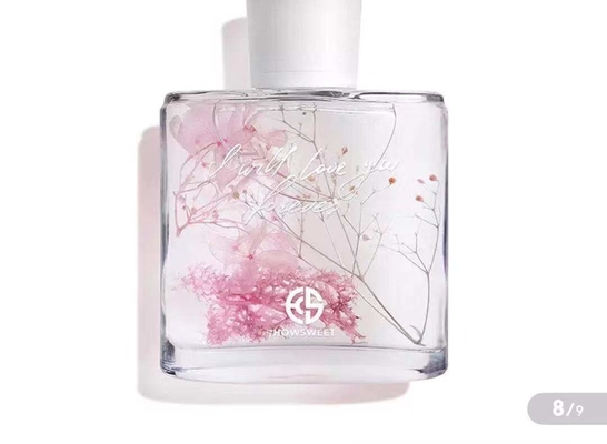 Bộ khuếch tán hương thơm trong phòng bằng cây sậy 100ml với trang trí hoa khô