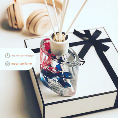 Bộ khuếch tán hương thơm trong phòng bằng cây sậy 100ml với trang trí hoa khô